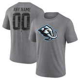NHL Gray Utah Mammoth Heritage Custom Tri-Blend T-Shirt
