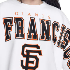 MLB San Francisco Giants G-III 4Her by Carl Banks Women's Bleachers Cropped Pullover Sweatshirt