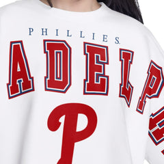 MLB Philadelphia Phillies G-III 4Her by Carl Banks Women's Bleachers Cropped Pullover Sweatshirt