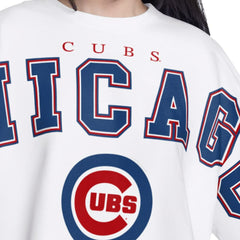 MLB Chicago Cubs G-III 4Her by Carl Banks Women's Bleachers Cropped Pullover Sweatshirt