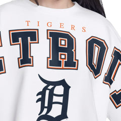 MLB Detroit Tigers G-III 4Her by Carl Banks Women's Bleachers Cropped Pullover Sweatshirt