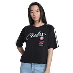 MLB Chicago Cubs G-III 4Her by Carl Banks Women's Classic Play Cropped T-Shirt