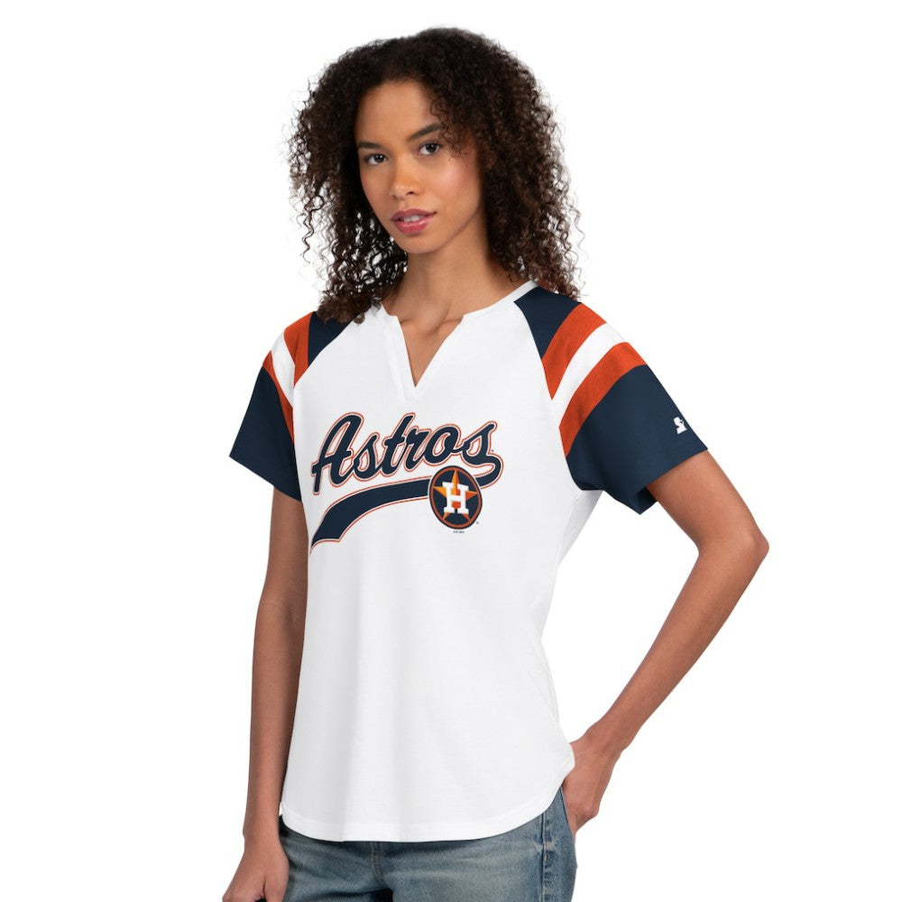 MLB Houston Astros Starter Women's Game On Notch Neck T-Shirt