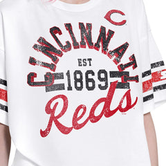 MLB Cincinnati Reds Starter Women's Cropped Hurry Up Offense T-Shirt