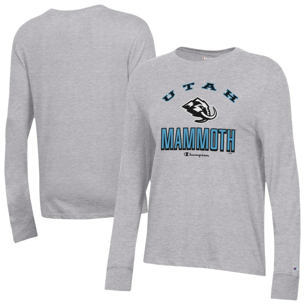 NHL Gray Utah Mammoth Champion Women's Core Long Sleeve T-Shirt