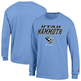 NHL Blue Utah Mammoth Champion Jersey Long Sleeve T-Shirt