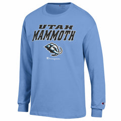 NHL Blue Utah Mammoth Champion Jersey Long Sleeve T-Shirt