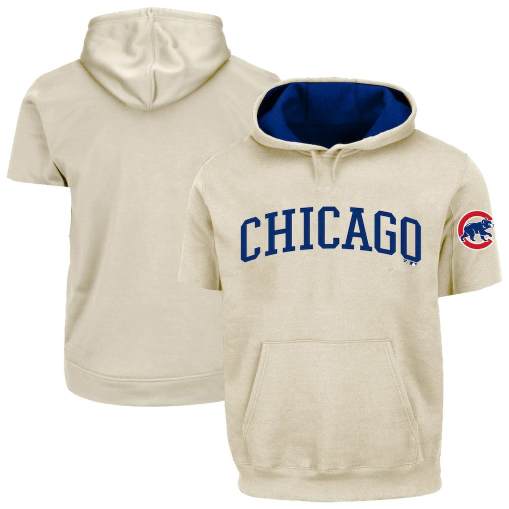 MLB Chicago Cubs Profile Big & Tall Contrast Short Sleeve Hoodie