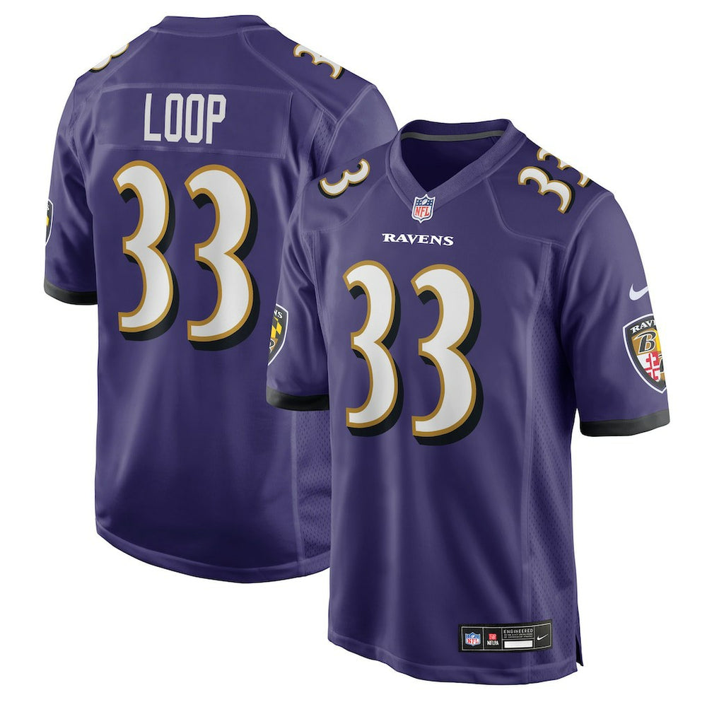 Tyler Loop Team Game Jersey - Baltimore Ravens