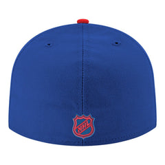 NHL Blue New York Rangers New Era Core Logo Two-Tone 59FIFTY Fitted Hat