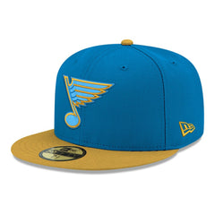 NHL Blue St. Louis Blues New Era Core Logo Two-Tone 59FIFTY Fitted Hat