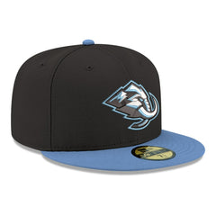 NHL Black Utah Mammoth New Era Core Logo Two-Tone 59FIFTY Fitted Hat