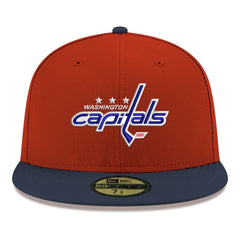 NHL Red Washington Capitals New Era Core Logo Two-Tone 59FIFTY Fitted Hat