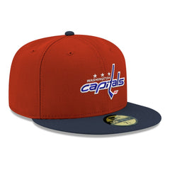 NHL Red Washington Capitals New Era Core Logo Two-Tone 59FIFTY Fitted Hat