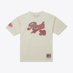 MLB Ken Griffey Jr. Cincinnati Reds Mitchell & Ness Cooperstown Collection Throwback Name & Number T-Shirt