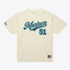 MLB Ichiro Suzuki Seattle Mariners Mitchell & Ness Cooperstown Collection Throwback Name & Number T-Shirt