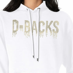 MLB Arizona Diamondbacks G-III 4Her by Carl Banks Women's Metallic Drop Fleece Hoodie