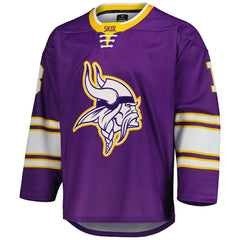 Justin Jefferson Hockey Jersey - Minnesota Vikings