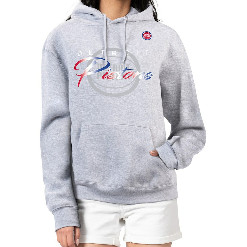 NBA Detroit Pistons G-III 4Her by Carl Banks Women's Shadow Logo Tri-Blend Fleece Hoodie sale