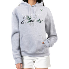 NBA Milwaukee Bucks G-III 4Her by Carl Banks Women's Shadow Logo Tri-Blend Fleece Hoodie