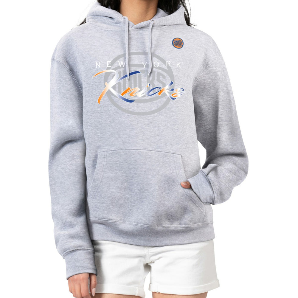 NBA New York Knicks G-III 4Her by Carl Banks Women's Shadow Logo Tri-Blend Fleece Hoodie