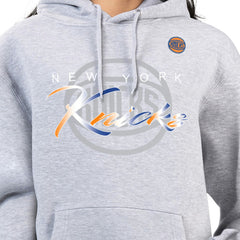 NBA New York Knicks G-III 4Her by Carl Banks Women's Shadow Logo Tri-Blend Fleece Hoodie