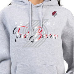 NBA Portland Trail Blazers G-III 4Her by Carl Banks Women's Shadow Logo Tri-Blend Fleece Hoodie