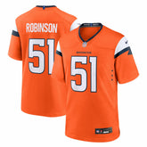 Que Robinson Team Game Jersey - Denver Broncos