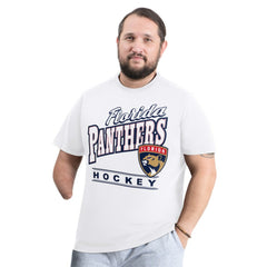 NHL White Florida Panthers G-III Sports by Carl Banks Adaptive Headliner T-Shirt