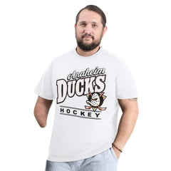 NHL White Anaheim Ducks G-III Sports by Carl Banks Adaptive Headliner T-Shirt