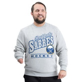 NHL Gray Buffalo Sabres G-III Sports by Carl Banks Adaptive Headliner Fleece Sweatshirt