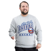 NHL Gray New York Islanders G-III Sports by Carl Banks Adaptive Headliner Fleece Sweatshirt