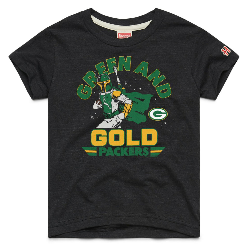 Homage Youth Star Wars x NFL Tri-Blend T-Shirt - Green Bay Packers