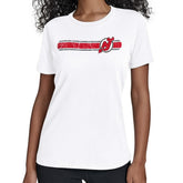 NHL White New Jersey Devils Starter Women's Team Stripe T-Shirt