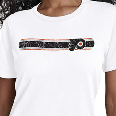 NHL White Philadelphia Flyers Starter Women's Team Stripe T-Shirt