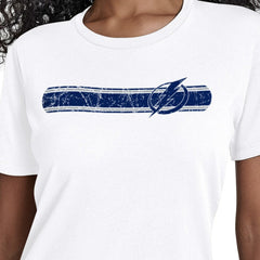 NHL White Tampa Bay Lightning Starter Women's Team Stripe T-Shirt