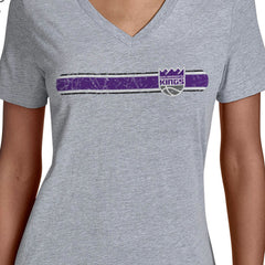 NBA Sacramento Kings Starter Women's Team Stripe V-Neck T-Shirt