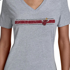 NBA Miami Heat Starter Women's Team Stripe V-Neck T-Shirt