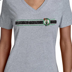 NBA Boston Celtics Starter Women's Team Stripe V-Neck T-Shirt
