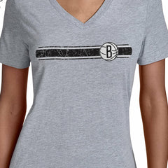 NBA Brooklyn Nets Starter Women's Team Stripe V-Neck T-Shirt