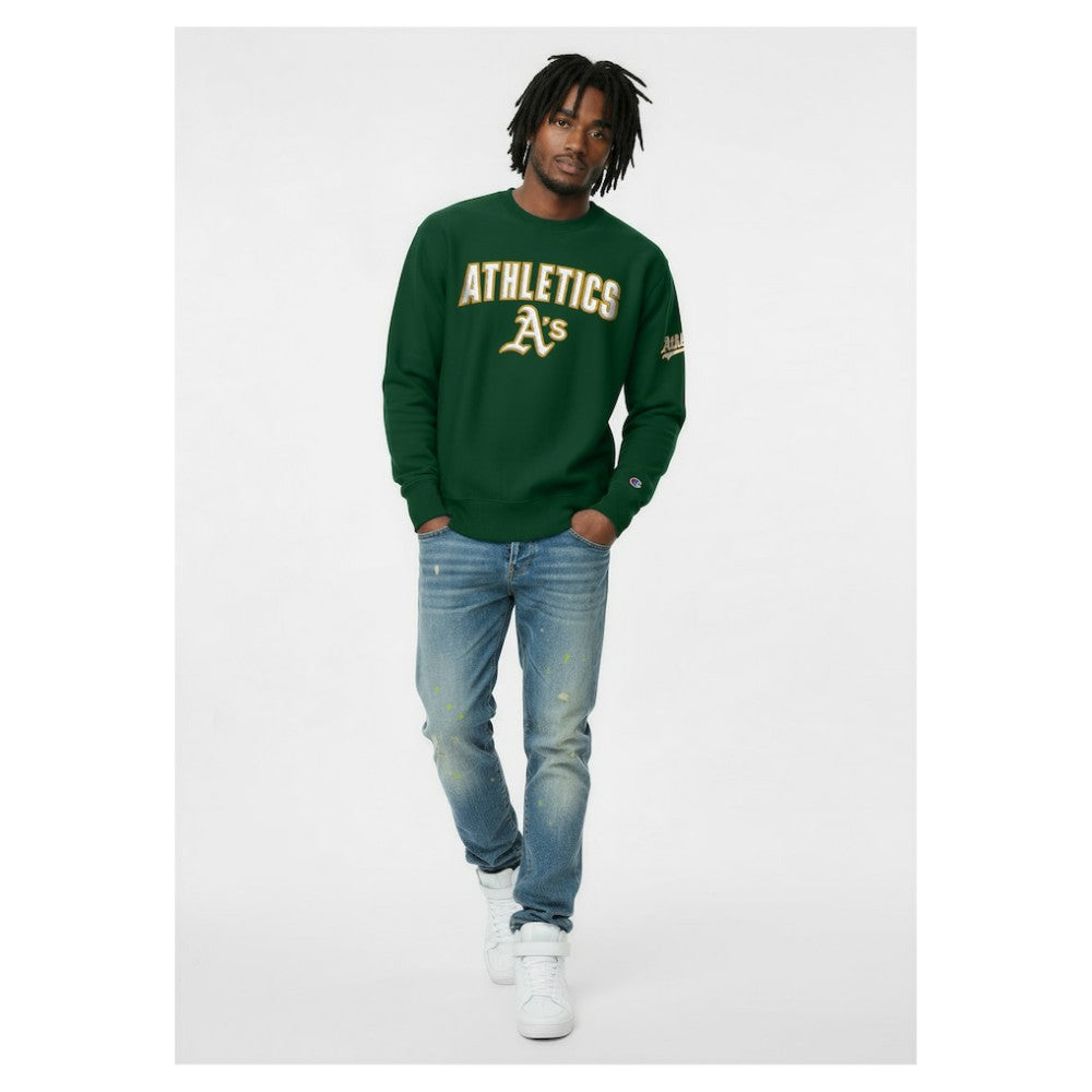 MLB Athletics Champion Reverse Weave Chenille Sweatshirt