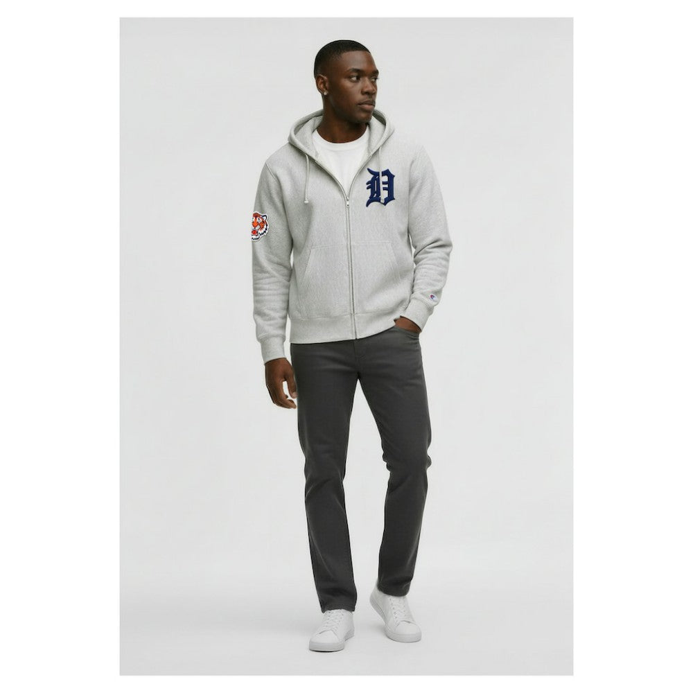 MLB Detroit Tigers Champion Reverse Weave Chenille Full-Zip Hoodie