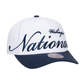 MLB Washington Nationals Mitchell & Ness Unisex XL Script Pro Crown Adjustable Hat