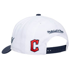 MLB Cleveland Guardians Mitchell & Ness Unisex XL Script Pro Crown Snapback Hat
