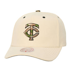 MLB Minnesota Twins Mitchell & Ness Unisex Camo Logo Pro Crown Snapback Hat