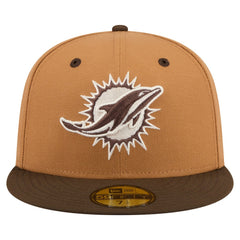 Two-Tone Walnut 59FIFTY Fitted Hat - Miami Dolphins