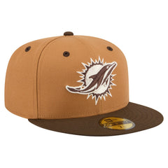 Two-Tone Walnut 59FIFTY Fitted Hat - Miami Dolphins