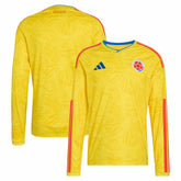 Colombia National Team FIFA x World Cup 2026 Home Replica Long Sleeve Jersey - Adidas Yellow