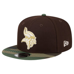 Adult Burnt Wood Camo 9FIFTY Snapback Hat - Minnesota Vikings