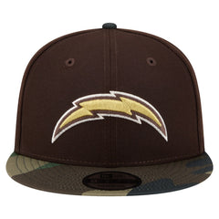 Adult Burnt Wood Camo 9FIFTY Snapback Hat - Los Angeles Chargers